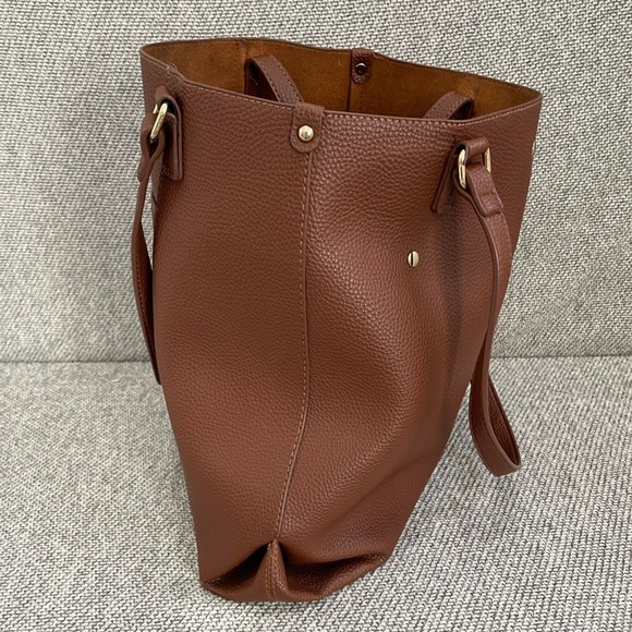 Montana West Brown Leather Tote Spacious Design - Picture 7 of 16